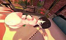 Chizuru Ichinoses baise sauvage sur le côté en hentai 3D