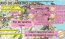 Секс карта на Рио де Жанейро със сцени на тийнейджъри и проститутки