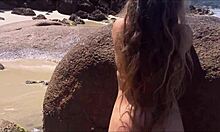 วิดีโอเซ็กซ์ริมชายหาดของภรรยาชาวโปรตุเกสมือสมัครเล่น